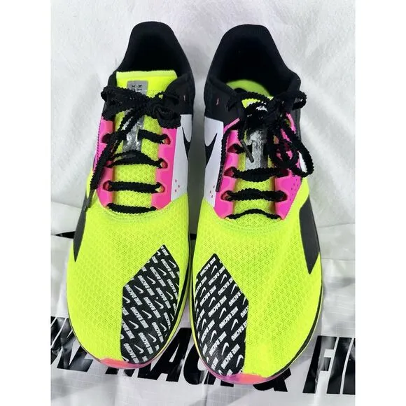 Nike Zoom Rival 6 Volt Hyper Pink XC Track Shoes Spikes Sneakers Size 10.5.   A4