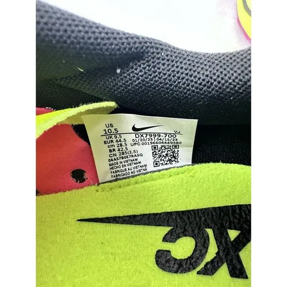Nike Zoom Rival 6 Volt Hyper Pink XC Track Shoes Spikes Sneakers Size 10.5.   A4