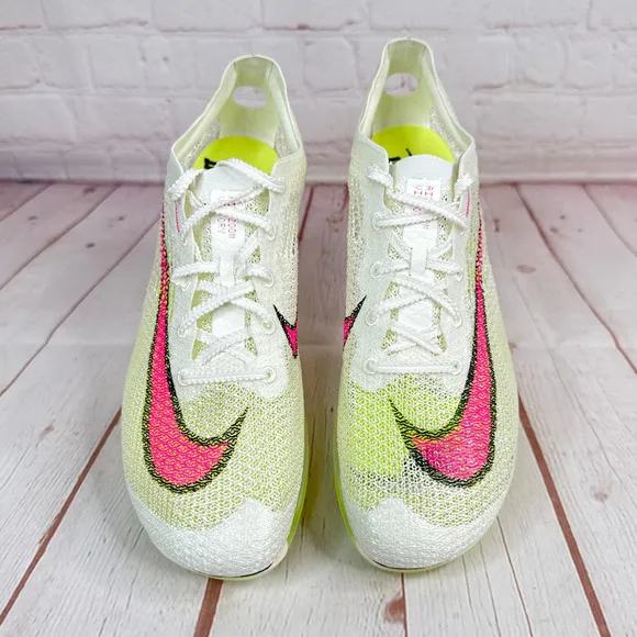 Nike Zoom Victory Sail Lemon Pink Track &amp; Field Spikes Shoes Size 12 CD4385-101